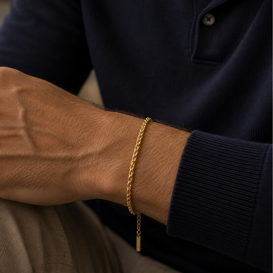 The Bold Corde Gold-Tone Stainless Steel Bracelet