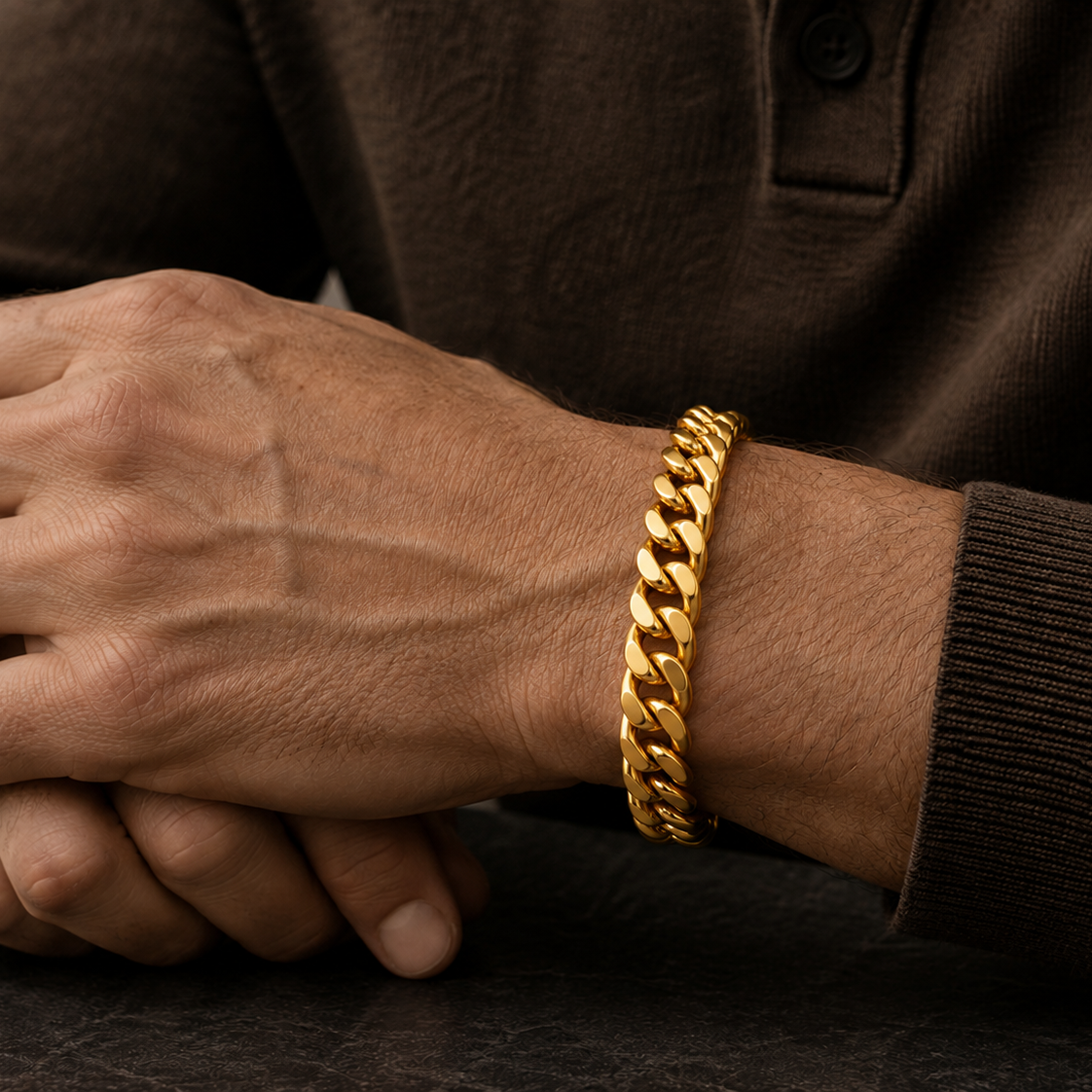 The Classic Gourmette Gold-Tone Stainless Steel Bracelet