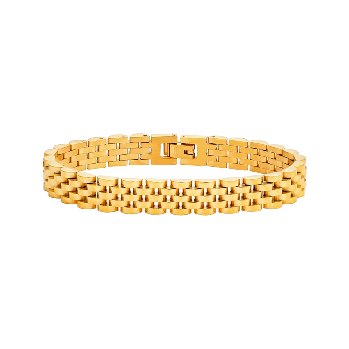 The Grille Gold-Tone Stainless Steel Bracelet