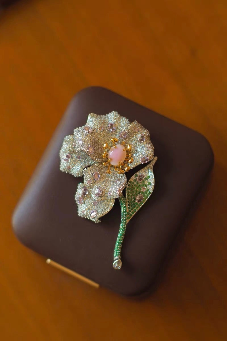 Tudor & Rose Vintage French Royal Rose Brooch