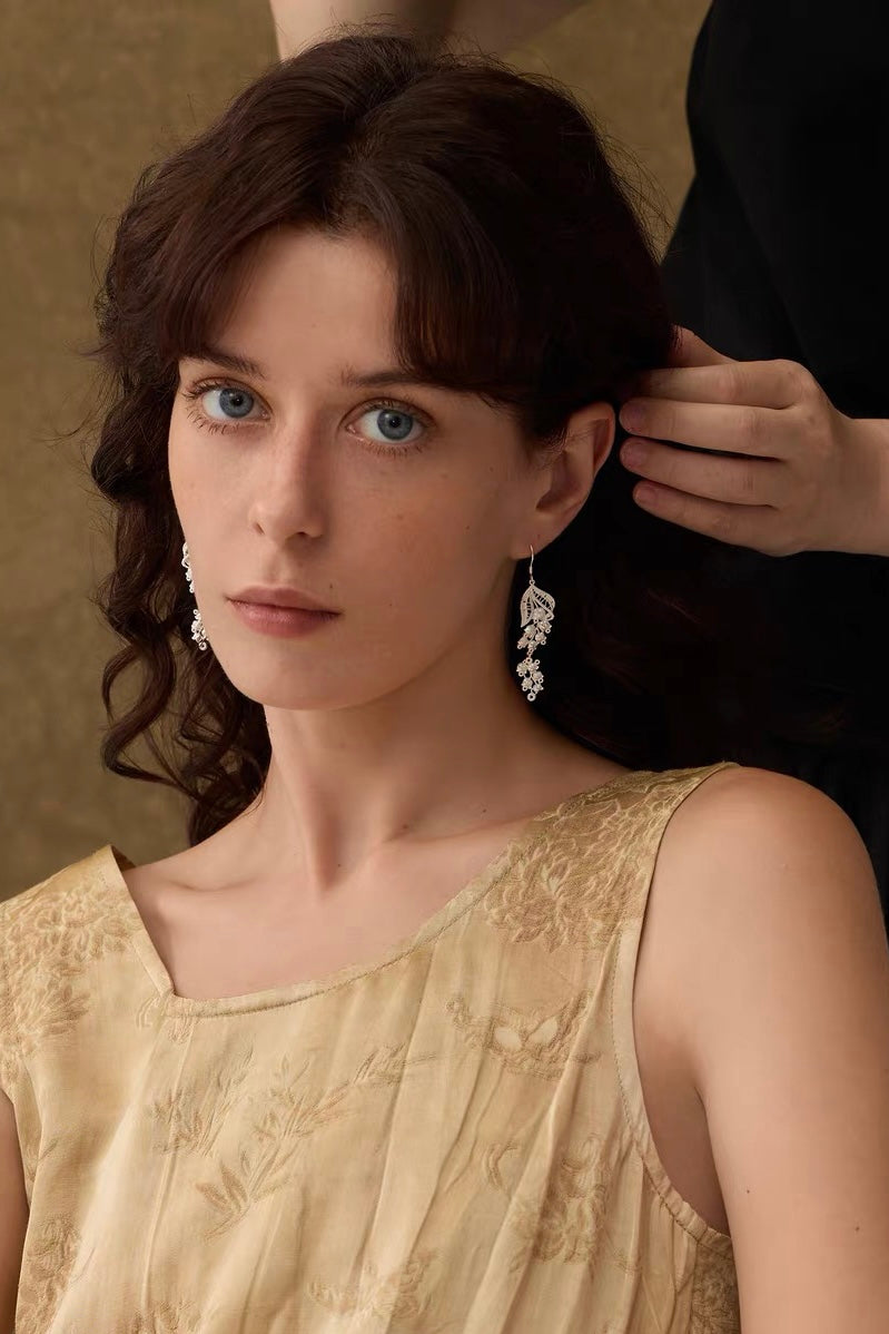 Tudor & Rose Vintage French Royal Bow Stud Earrings