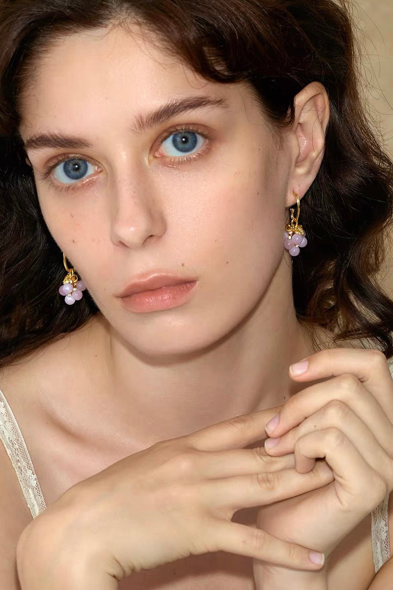 Tudor & Rose Vintage French Royal Layered Gem Drop Earrings