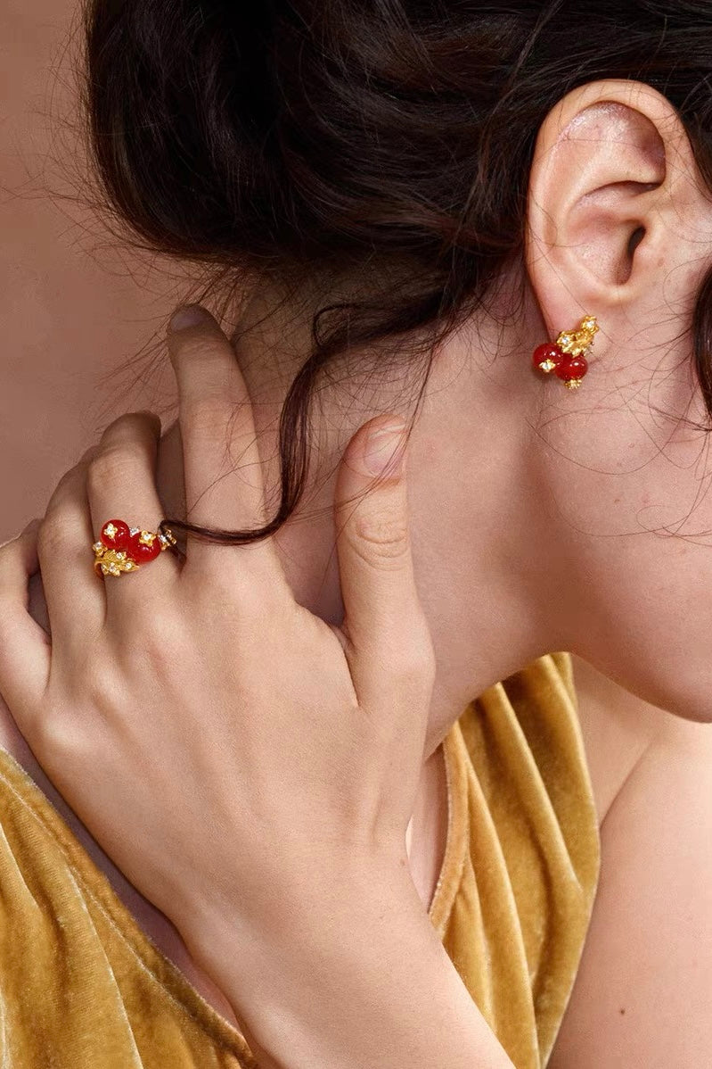 Tudor & Rose Vintage Sustainable Gemstones Crown Ring