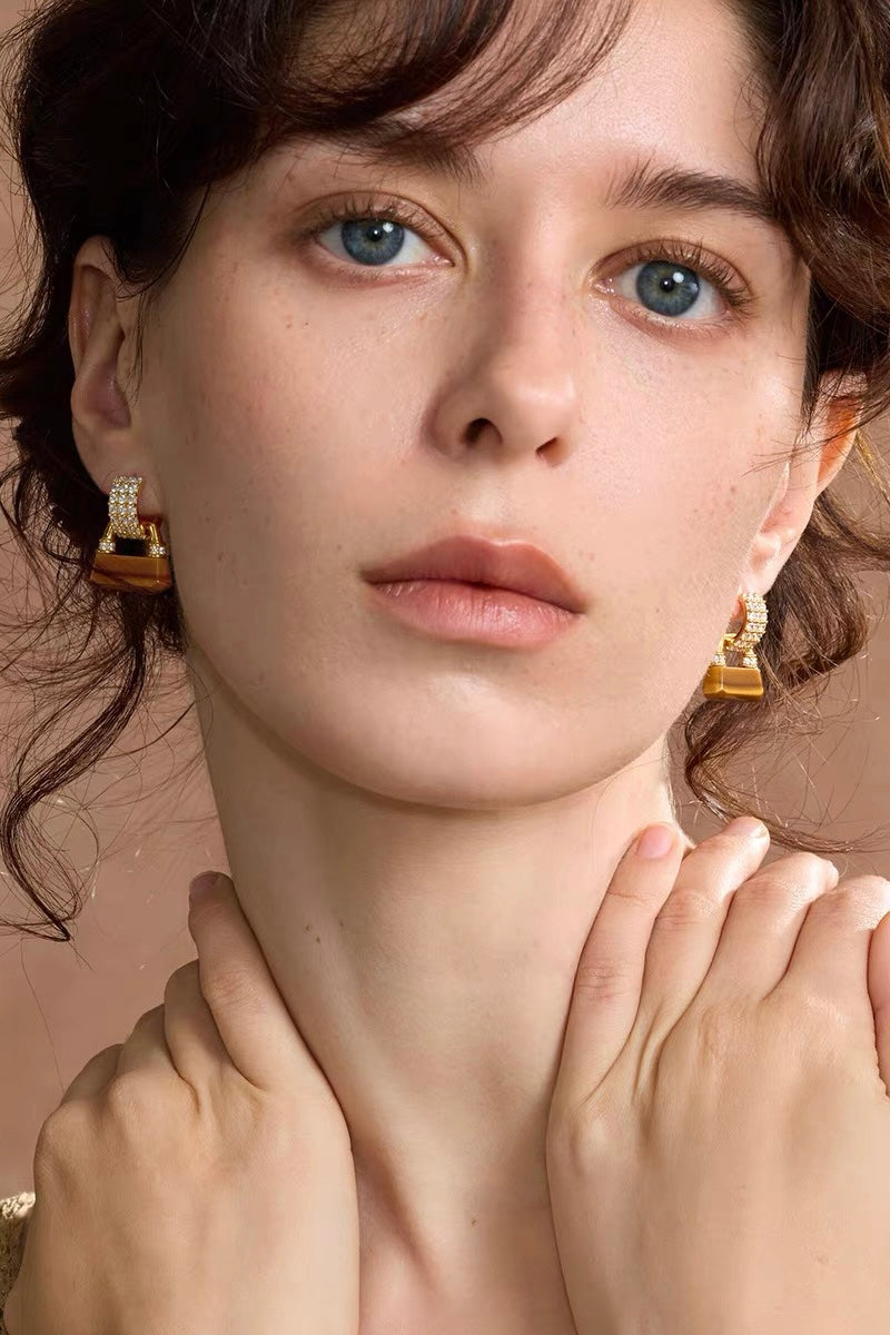 Tudor & Rose Vintage French Royal Bow Stud Earrings