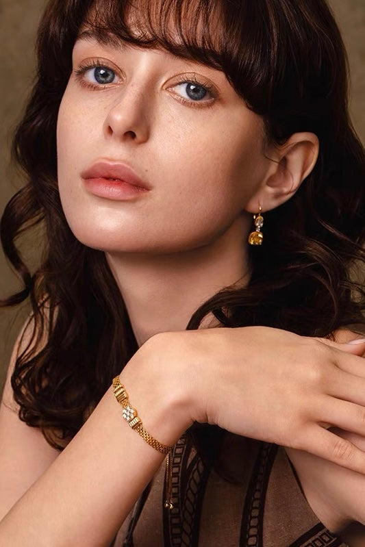 Tudor & Rose Vintage French Royal Bow Stud Earrings