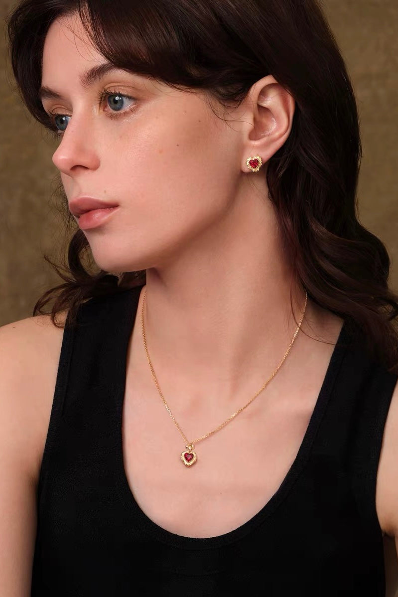 Tudor & Rose Vintage French Royal Bow Stud Earrings